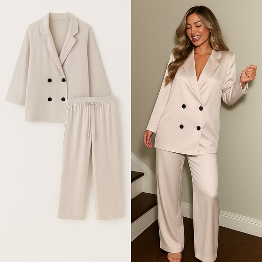 Traje elegante y arrugado™